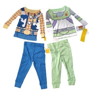 Toy Story Woody and Buzz Lightyear 4-Piece Pajama Set